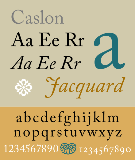 Adobe Caslon - a stylish serif font