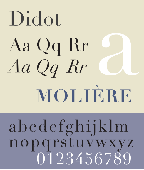 Didot - a beautiful serif font family